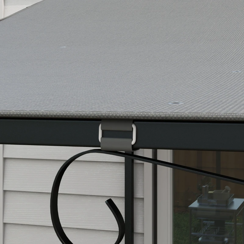 Pergola Canopy Replacement, Pergola Shade Cover for 10' x 10' Pergola (Outsunny 84C-038 Series), Dark Gray(m-9)
