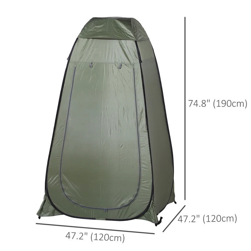 Seaweed Green Popup Shower Tent - Portable Changing Room