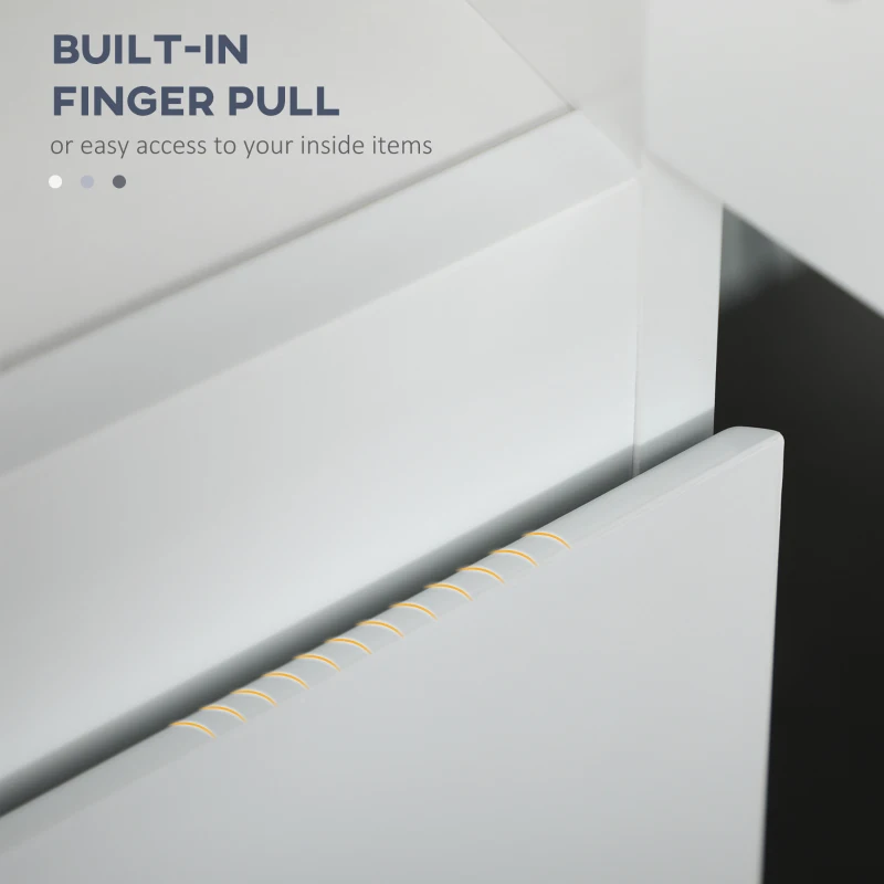 kleankin Tall Bathroom Cabinet, Freestanding Storage Organizer with Adjustable Shelves and Cupboards, 11.8" x 11" x 6", White