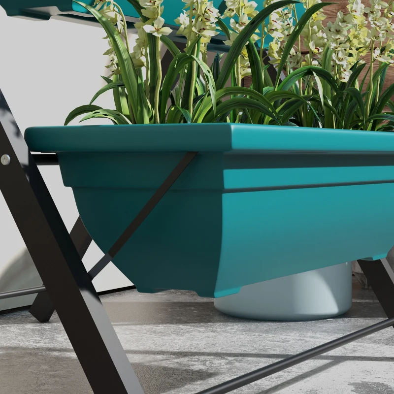 Outsunny 3-Tier Vertical Raised Garden Planter with 3 Boxes, Outdoor Plant Stand Grow Container for Vegetable Flowers