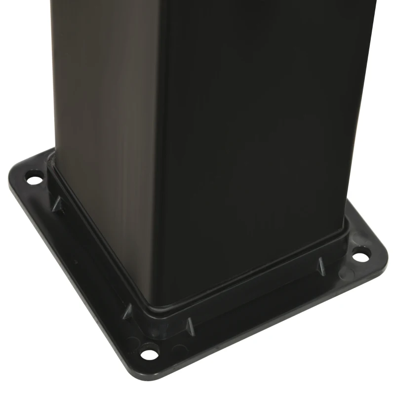 Outsunny 10.6Gal Outdoor Solar Shower w/ 360 Rainfall, Handheld Head, 60℃ Temperature Adjustment for Backyard Poolside Beach Spa