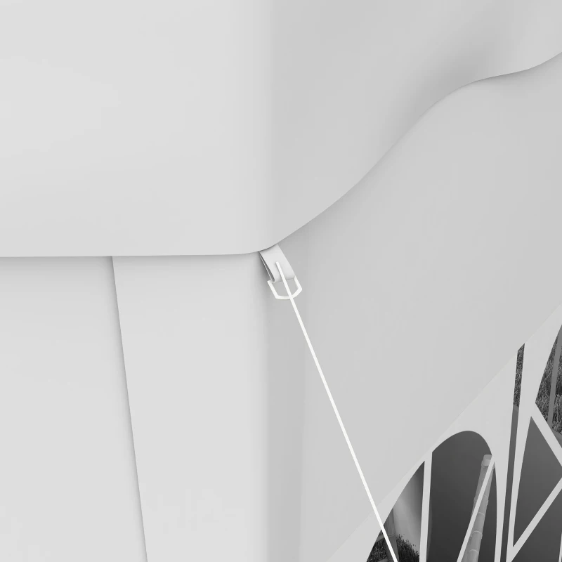 Outsunny 13 ft Party Tent Wedding Gazebo Outdoor Waterproof PE Canopy Shade with 6 Removable Side Walls