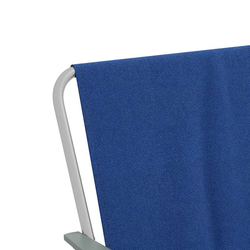 Outsunny 4 Pack Outdoor Folding Chair Set, Portable Camping Chairs with Armrest, Oxford Fabric Seat, Outdoor Chairs, Dark Blue