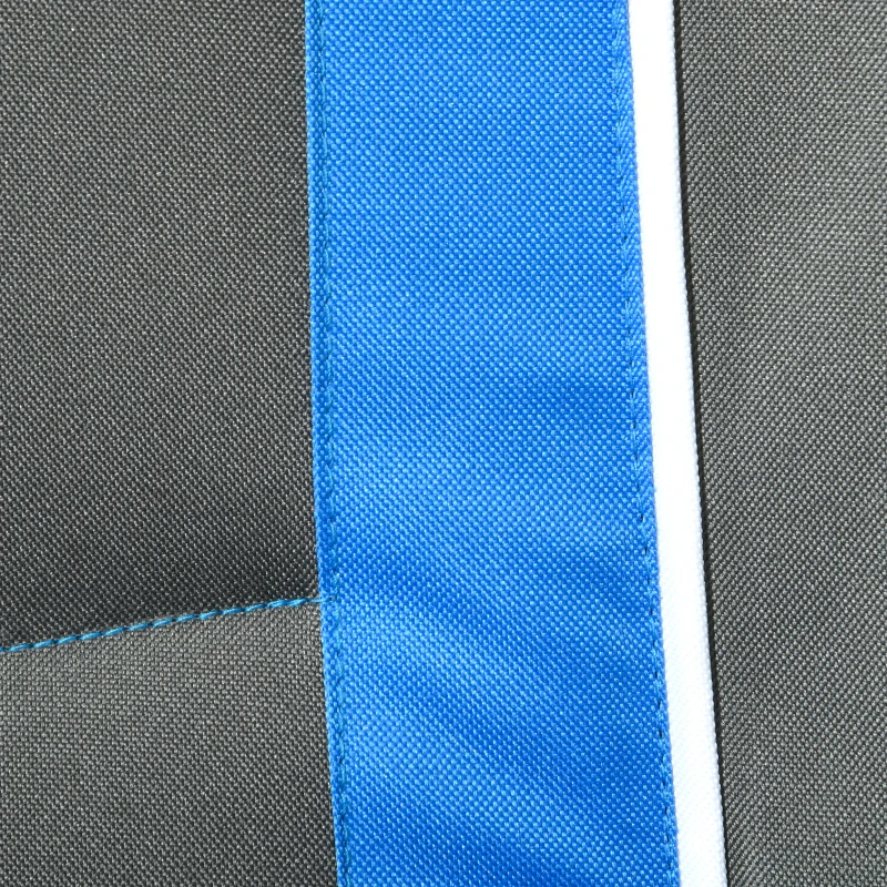 Outsunny Outdoor Zero Gravity Chair with Padded Seat, Folding Reclining Patio Lounge Chair with Recline Back, Cup Holder, Headrest, Footrest, for Poolside, Garden, 330lbs, Blue