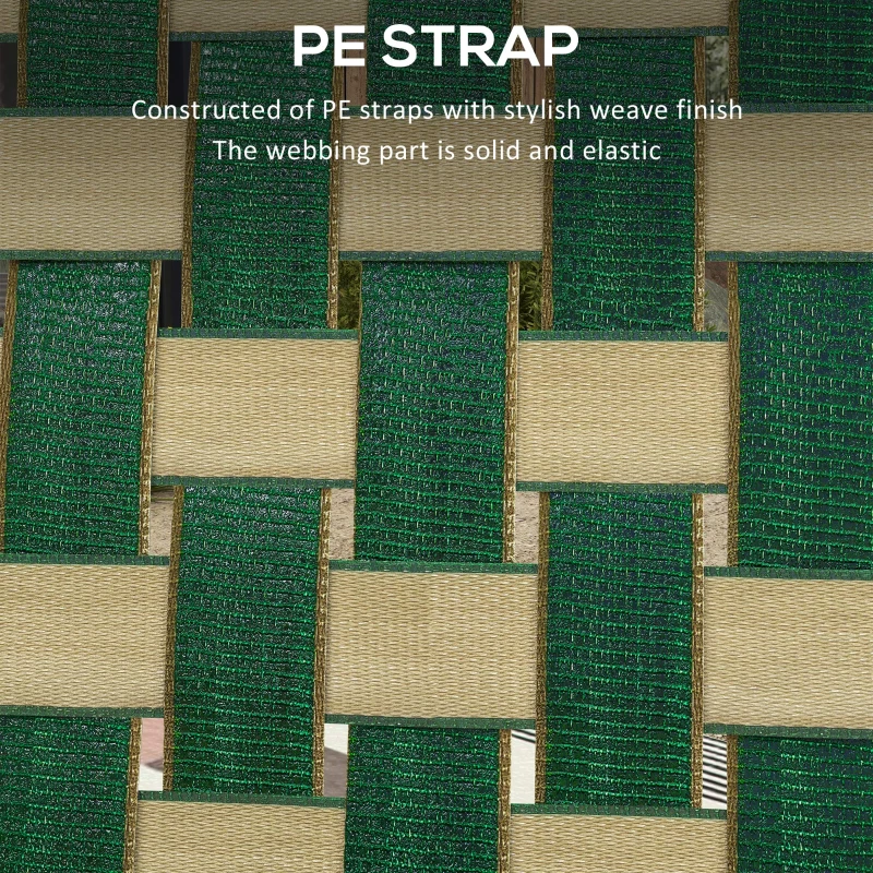 Outsunny Set of 2 Patio Folding Chairs, Classic Outdoor Camping Chairs, Portable Lawn Chairs w/ Armrests, Green