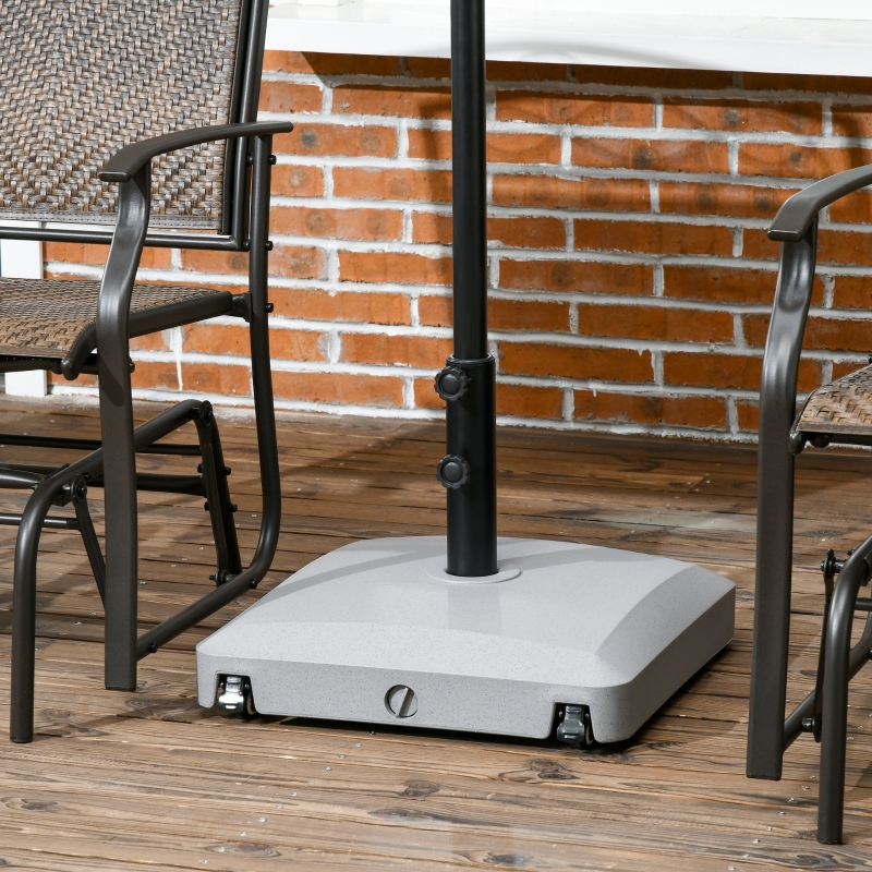 Outsunny 66 lb Heavy Duty Patio Umbrella Stand Filled