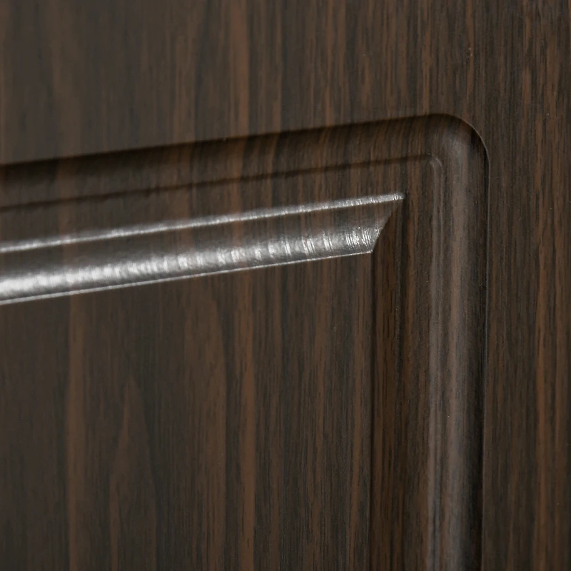 HOMCOM 71" Freestanding Kitchen Pantry with 4 Doors and 2 Large Cabinets, Tall Storage Cabinet with Drawer, Coffee