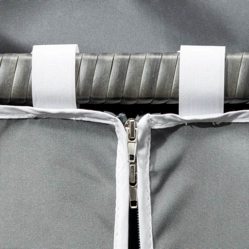 Outsunny Outdoor Rolling Towel Rack for Pool, Covered Pool Caddy with Shelf, Basket, PE Rattan Wicker