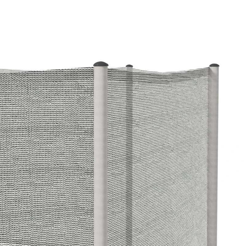 Soozier 2FT Replacement Trampoline Net Enclosure Safety w/ 8 Poles, Grey