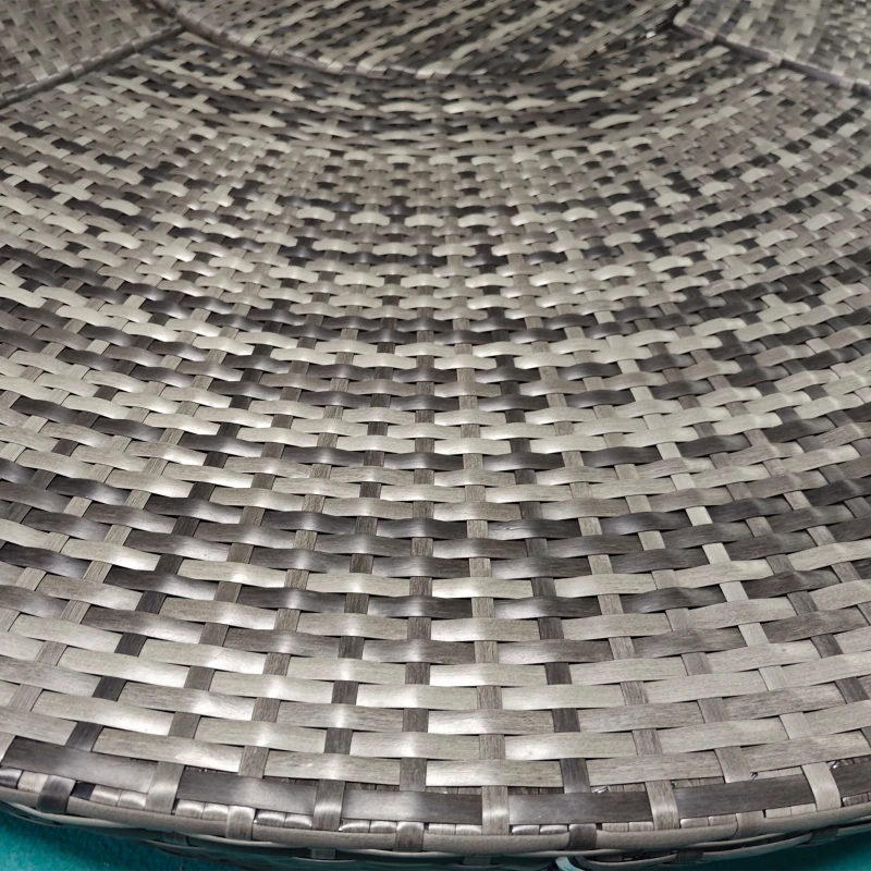 Outsunny 4 Piece Round Rattan Daybed Furniture Set, Canopy, Outdoor Sofa, 2 Chairs, Extending Table Ottoman Chair, Pillows, Blue