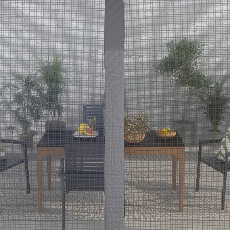 Outsunny 10' x 13' Patio Gazebo, Outdoor Gazebo Canopy Shelter with Netting, Vented Roof for Garden, Dark Gray