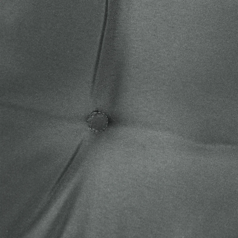 Outsunny 6-Piece Seat Cushion Replacement, Outdoor Patio Chair Cushions Set with Ties, Button Tufted, Charcoal Grey