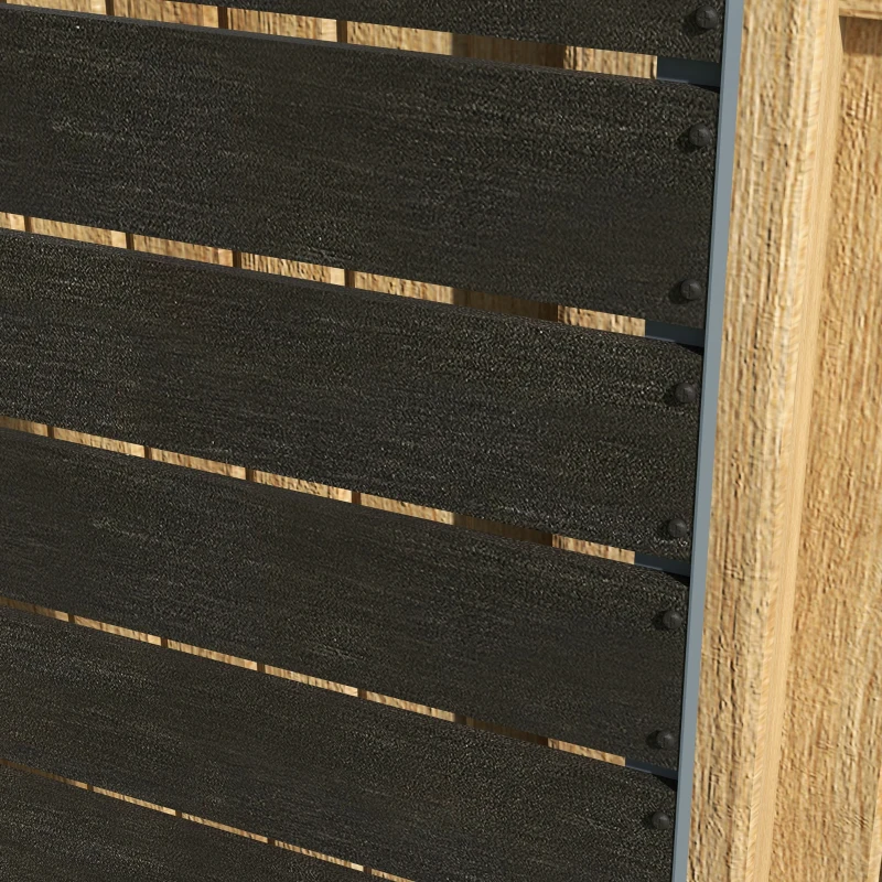 Outsunny Trellis Planter for Climbing Plants, Raised Garden Bed with Trellis, Planter Box for Outdoor, 28.25" x 15" x 59", Black