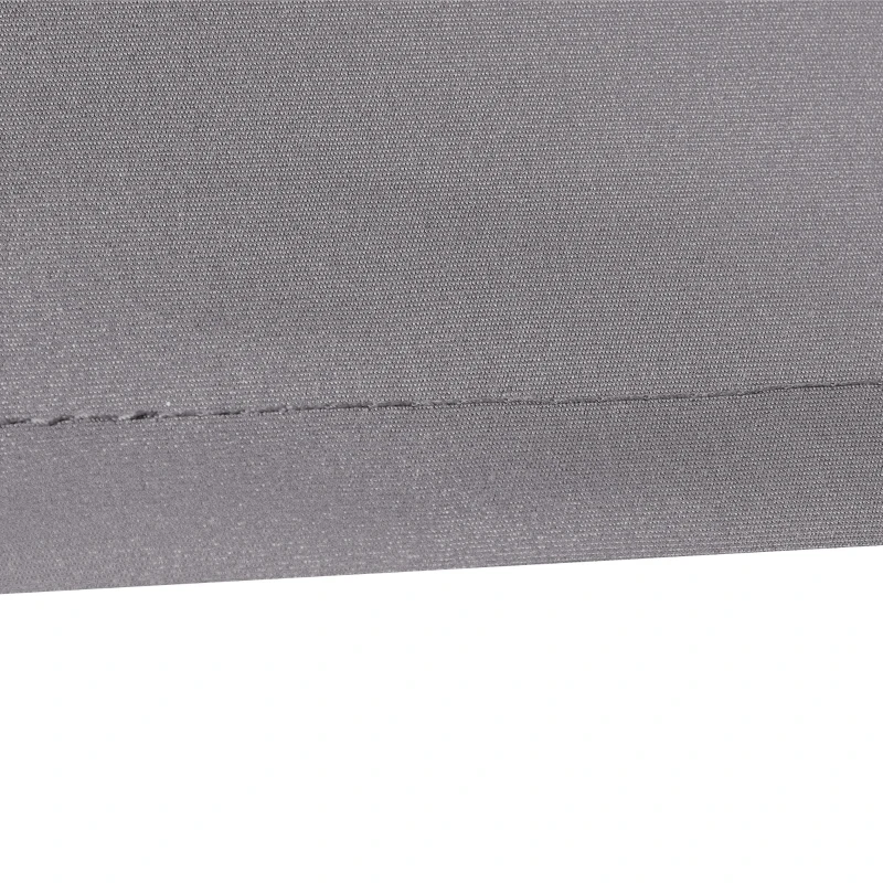 Outsunny 11' x 10' Outdoor Sunshade Canopy Awning Cover, Retractable Awning Fabric Replacement, UV Protection, Light Grey