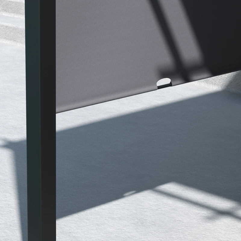 Outsunny 10' x 10' Retractable Pergola Canopy for Backyard, Grey