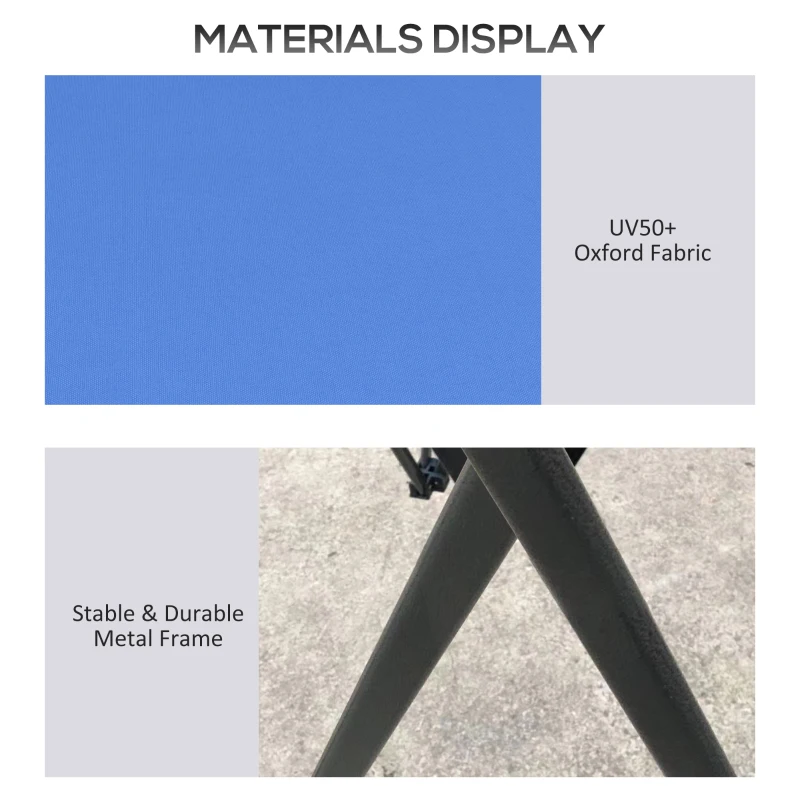 Outsunny 13' x 13' Pop Up Gazebo Instant Canopy Tent Shelter with 2-Tier Roof, Carry Bag, Wight Bags for Outdoor, Garden, Blue