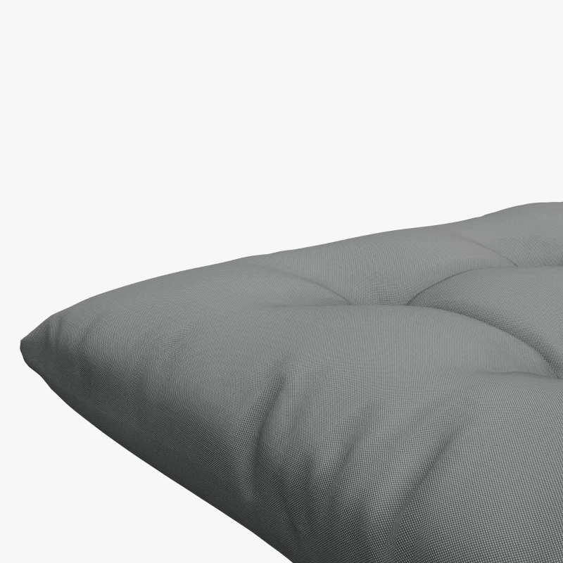 Outsunny 6-Piece Seat Cushion Pillows Replacement, Button Tufted Patio Chair Cushions Set with Ties, Charcoal Grey