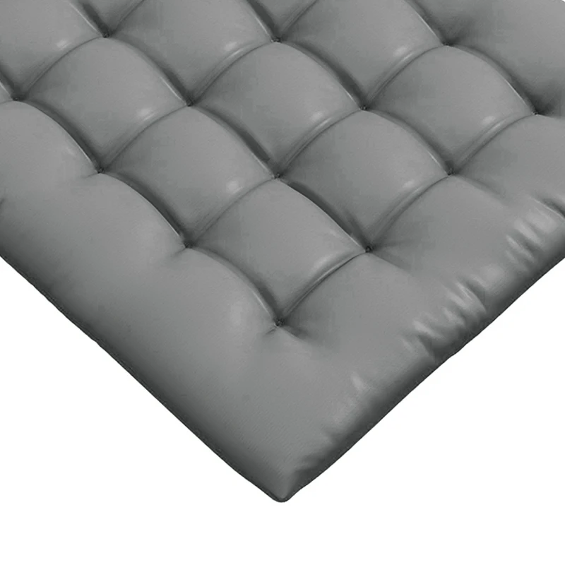 Outsunny 6-Piece Seat Cushion Pillows Replacement, Button Tufted Patio Chair Cushions Set with Ties, Charcoal Grey