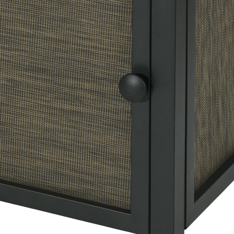 Outsunny 50,000 BTU Propane Fire Table, 28" Gas Firepit Table with Pulse Ignition, Lava Rocks, Rain Cover, Brown