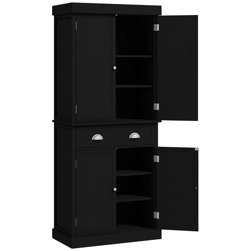 72" Kitchen Pantry Storage with Doors and