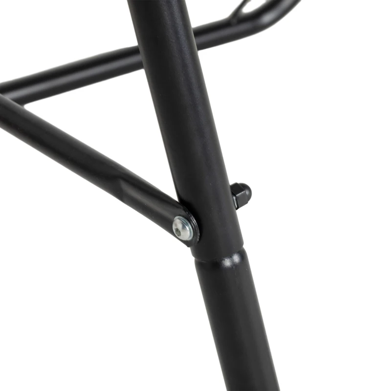 Outsunny Hammock Chair with U Shape Stand, Hammock Swing Chair with A Side Pocket, Cream White