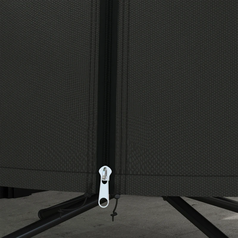 Outsunny Egg Chair Cover, 420D Oxford Fabric Waterproof Anti-dust Furniture Protector for Φ50.4" x 74.8" H Stand, Black