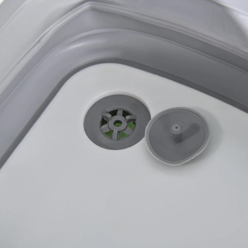 Outsunny Folding Camping Kitchen, Portable Aluminum Cook Station with Carrying Bag, 3 Side Tables, 2 Shelves for BBQ, Black