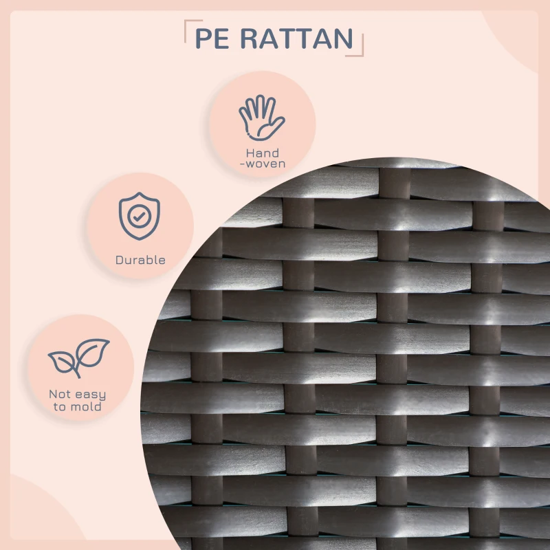 PawHut Outdoor Dog House Wicker Dog Bed with Soft Cushion Washable Cover, for Medium Large Dogs Indoor Outdoor, Cream White