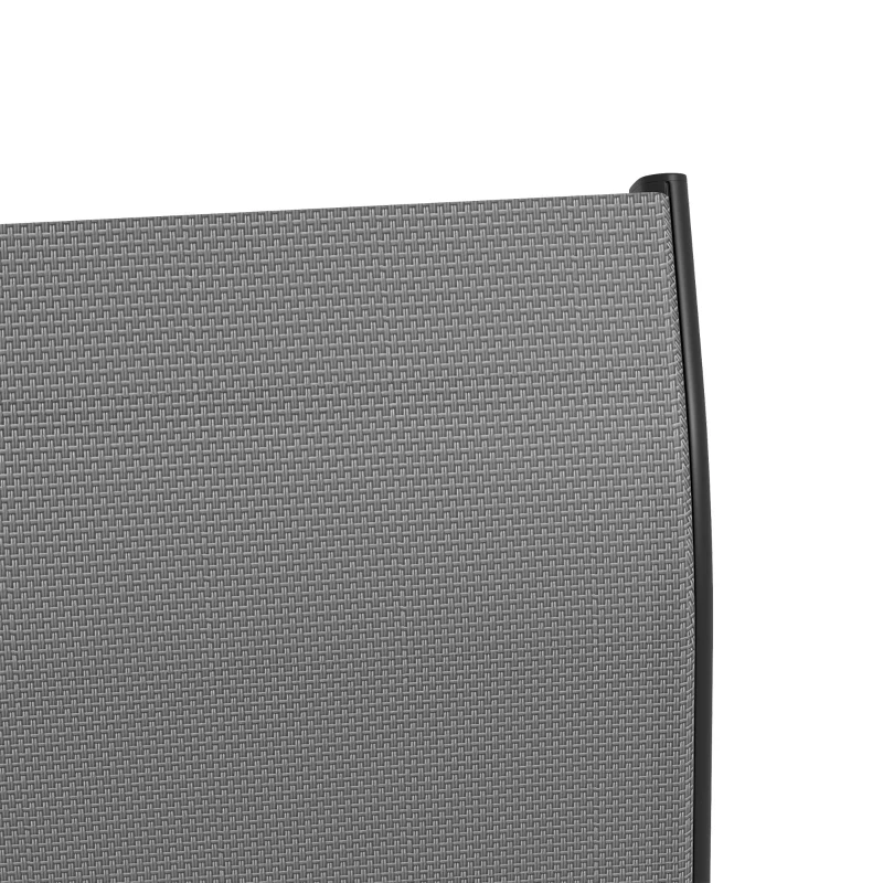 Outsunny Outdoor Bar Stools Set of 2, 360° Swivel Bar Height Chairs, 26.75" x 29.5" x 48.5", Gray