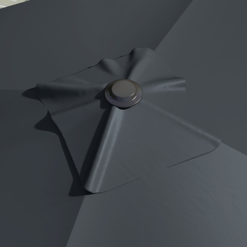 Outsunny 10x10ft Cantilever Umbrella Rotatable Square Market Parasol, 4 Adjustable Angle for Outdoor Backyard Patio Dark Grey