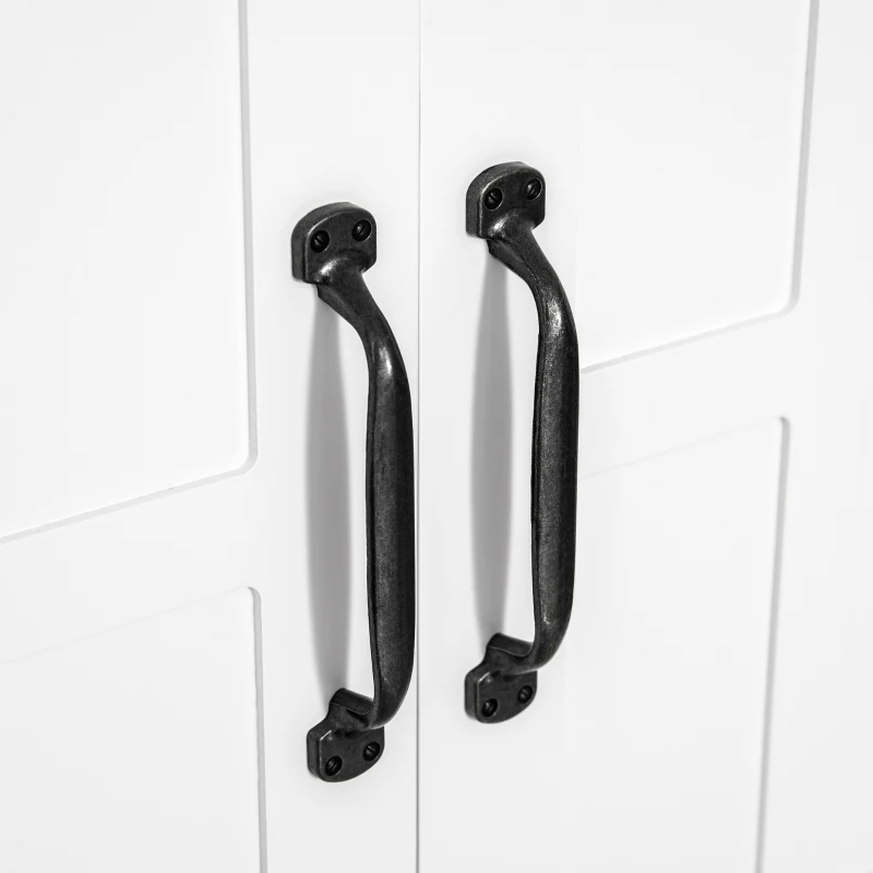 kleankin 3-Piece Bathroom Furniture Set, Modern Bathroom Storage Cabinet with Drawers and Shelves, Tall and Small Floor Cabinets, Wall-mounted Medicine Cabinet, White