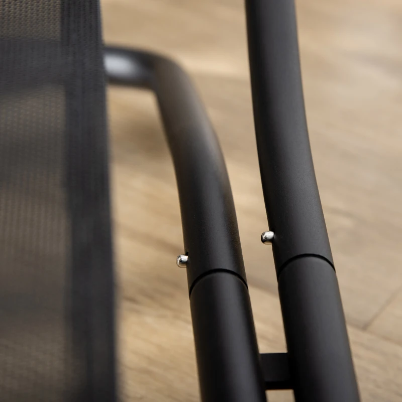 PawHut 47.5" Elevated Foldable Cool Dog Bed for Medium Dog, Indoor Outdoor Raised Pet Cot with Breathable Mesh, Black