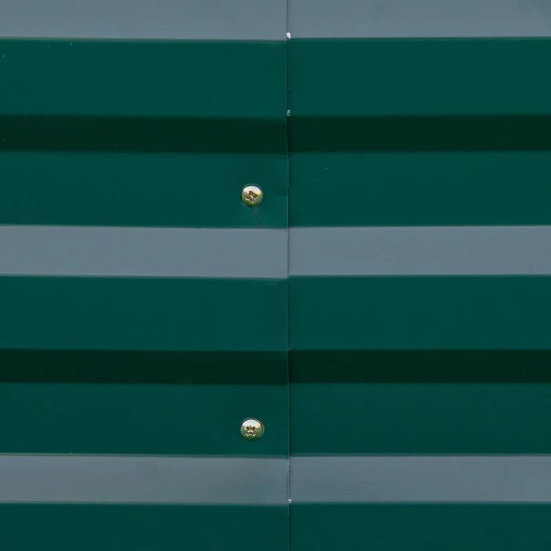 Outsunny 95" x 36" x 12" Galvanized Raised Garden Bed, Easy DIY and Cleaning for Growing Flowers, Herbs, Succulents, Green