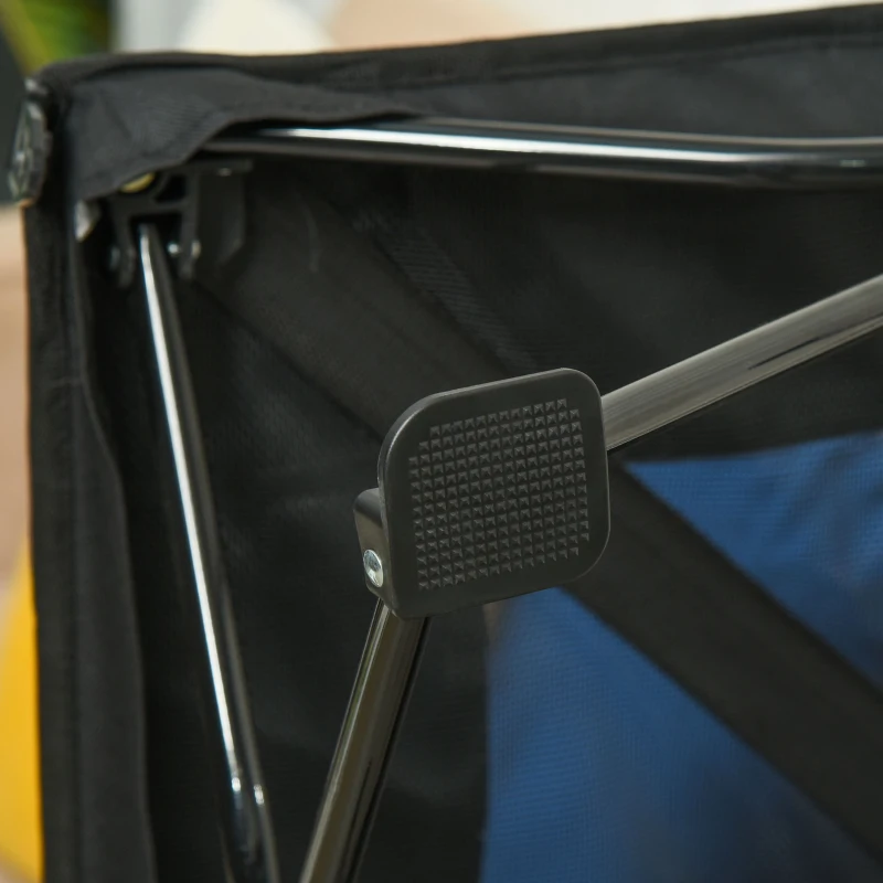 PawHut Elevated Pet Cot with Removable Canopy Shade UV Protection Portable Foldable Raised Bed Cot Carry Bag for Large and Medium-sized Dogs Indoor Outdoor Black