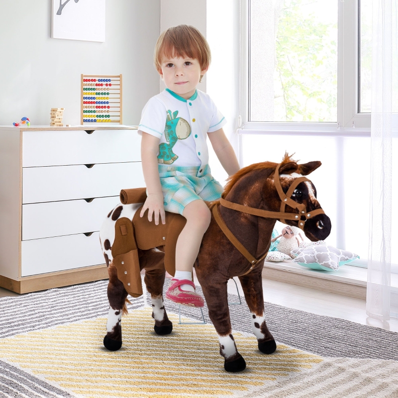Kid riding horse toy discount