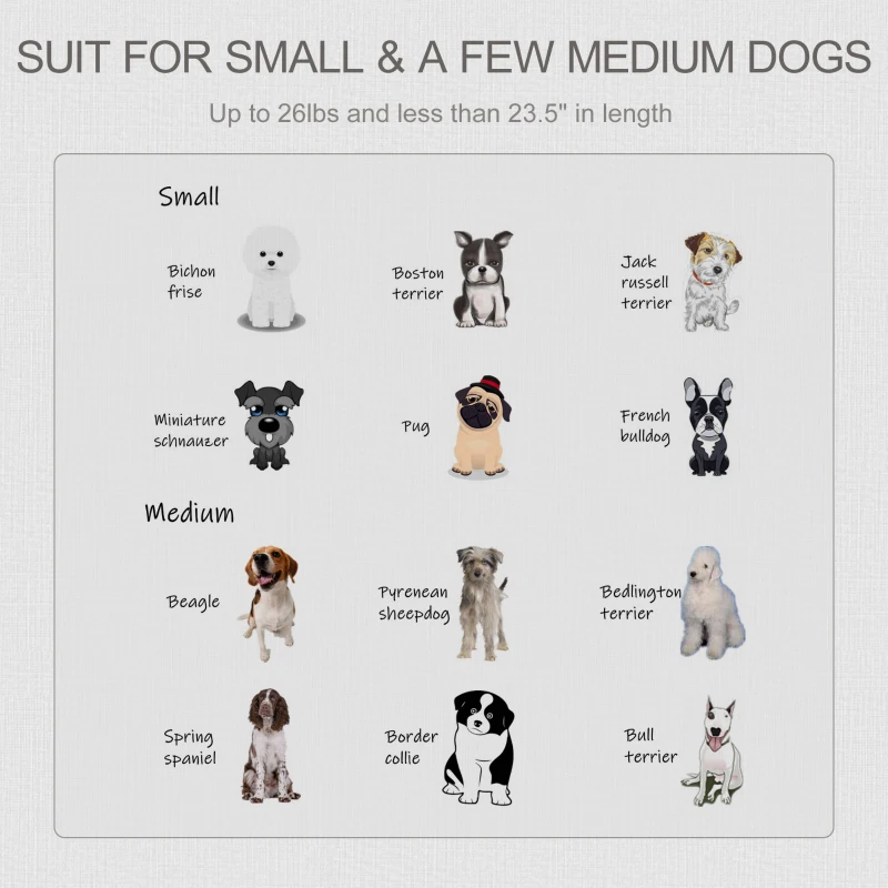 PawHut 29.5" Wooden Dog Cage with Windows, End Table Furniture Style, Modern Pet Kennel with Lockable Doors Elevated Base for Small and Medium-sized Dogs, Black