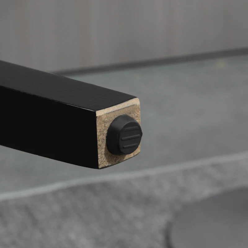 HOMCOM Fabric Bar Stool Set of 2, Tall 29.5" Seat Height Bar Chairs with Tufted Back & Wood Legs, Cream White