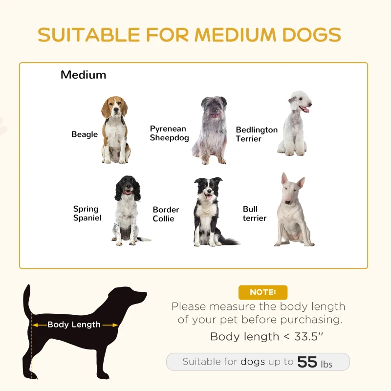 PawHut 39.25" Elevated Dog Bed, Furniture Style Pet Couch, Soft Modern Puppy Sofa, with Storage Drawer, Washable Cushion, Steel Frame, for Medium Dogs, Oak