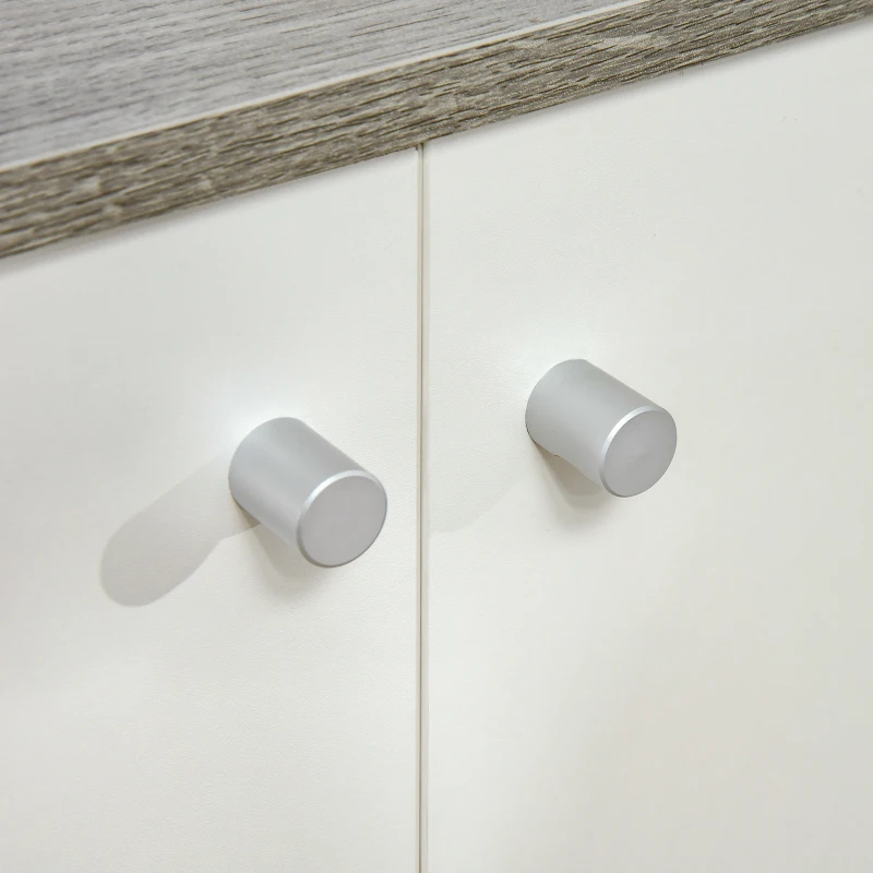 PawHut Cat Litter Box Enclosure Privacy Washroom Decorative Kitten Pet House Nightstand End Table Indoor with Magnetic Door Slide-out Board Grey Oak