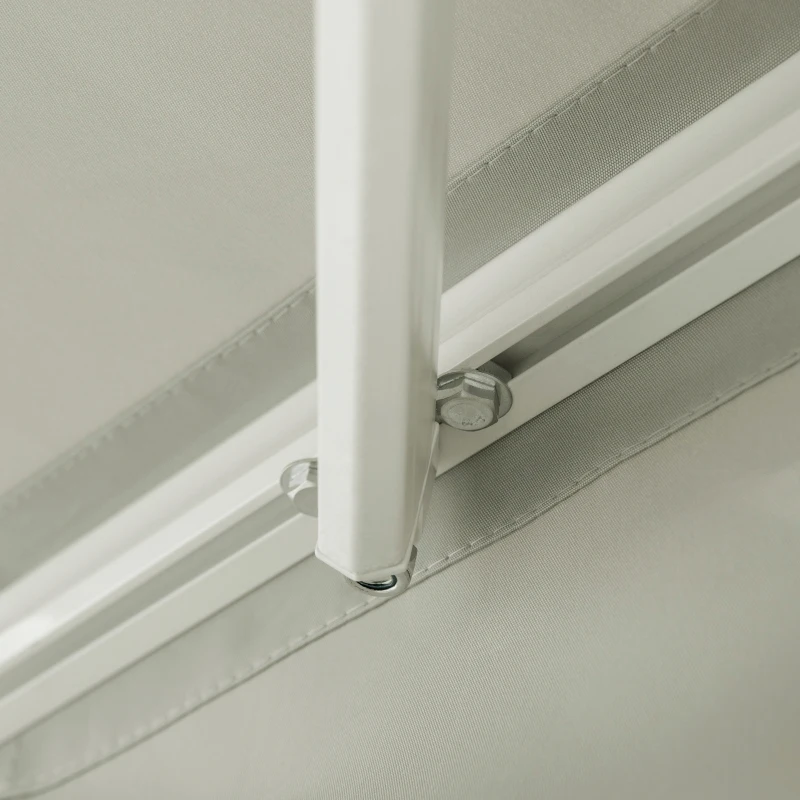 Outsunny 8' x 7' Retractable Sunshade Awning for the Patio with Easy Crank Design & Hardware Included, Gray