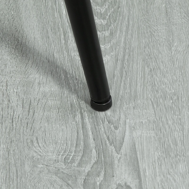 HOMCOM Fabric Bar stools Set of 2, 29.5" Pub Height Chairs with Steel Legs, Backrest for Kitchen Counter, Dining Room, Bistro Table, Blue