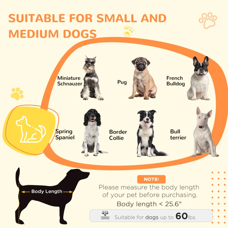 PawHut Dog Kennel Furniture Side End Table with Storage, Double Doors for Small and Medium Dogs, White