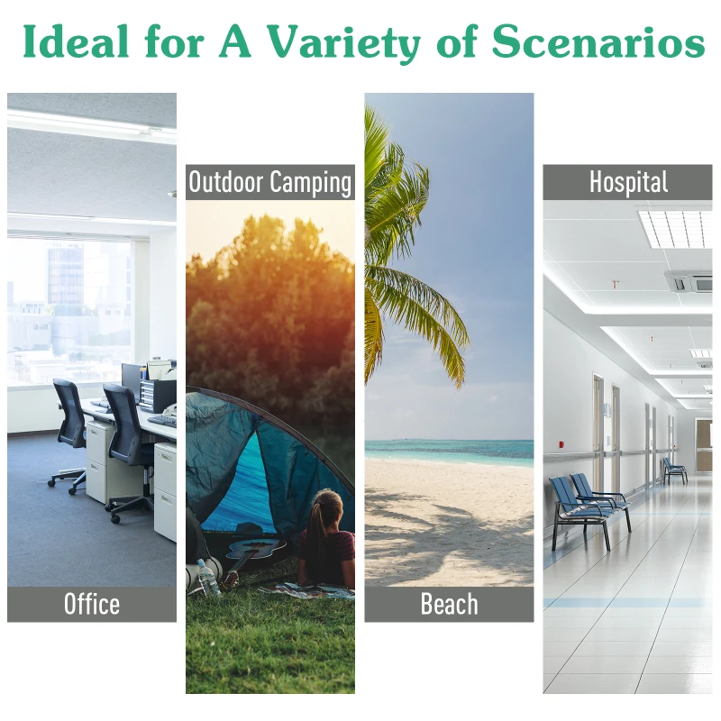 Outsunny Folding Camping Cots for Adults with Carry Bag, Side Pocket, Outdoor Portable Sleeping Bed, 330 lbs. Capacity, Green