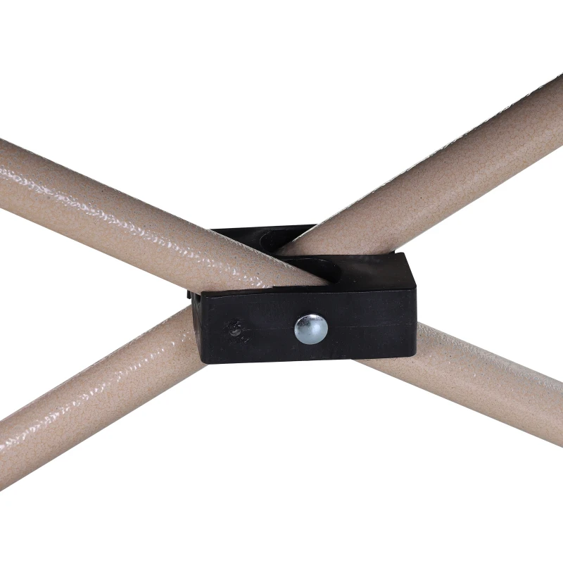 Outsunny Portable Folding Camping Cot, Single Person Wide Outdoor Bed with Carry Bag, Ideal for Camping & Outdoors