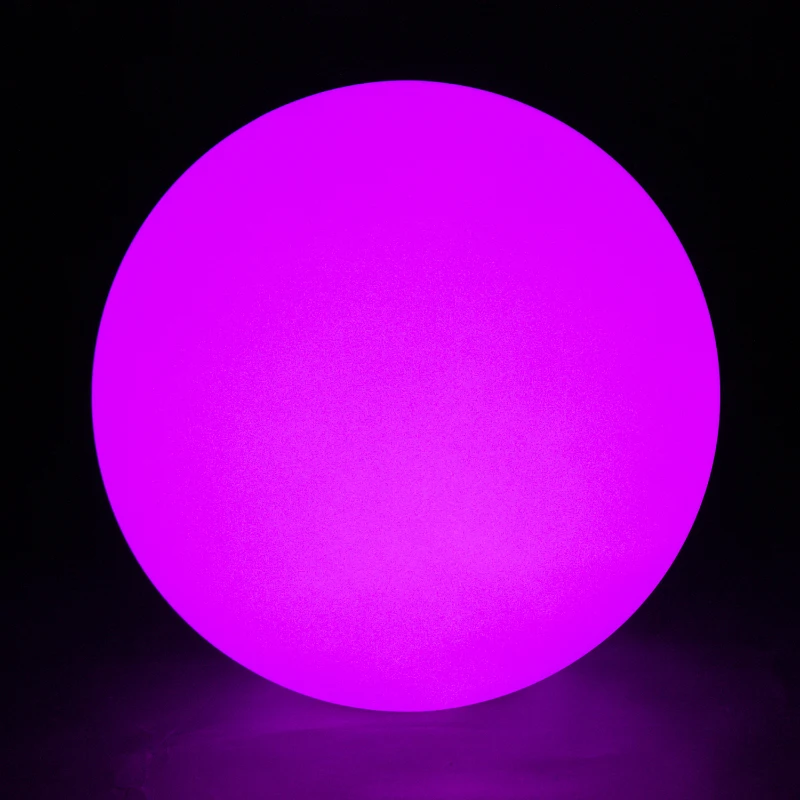 HOMCOM 12" RGB Outdoor LED Ball Light Waterproof Rechargeable Adjustable Color Changing Globe Orb Lamp With Remote Control