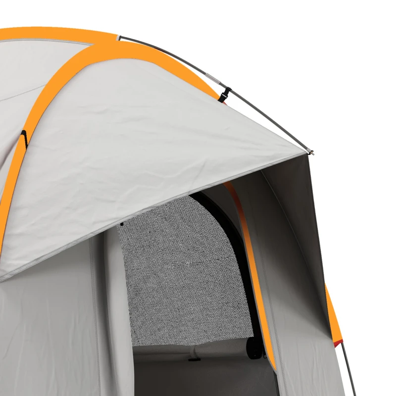 Outsunny 2000mm Waterproof SUV Tent, Car Tent with 3 Doors and Mesh Window, for 5-6 Person Camping Travel, Blue and Orange