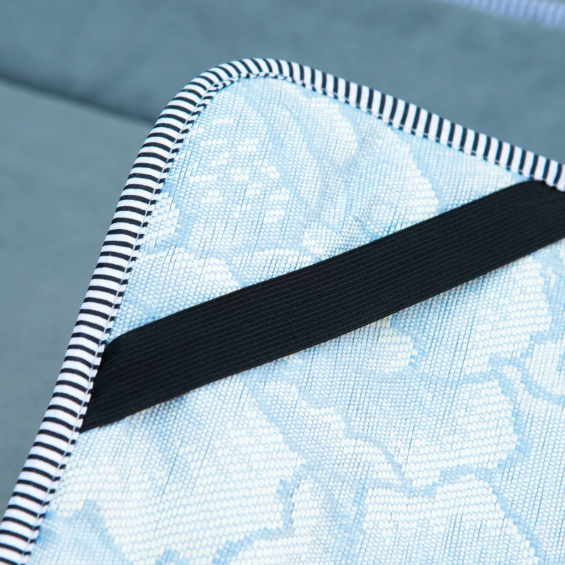 Outsunny Folding Camping Cot with Mattress & Pillow, Double Layer Oxford Heavy Duty Sleeping Cot with Carry Bag Light Grey