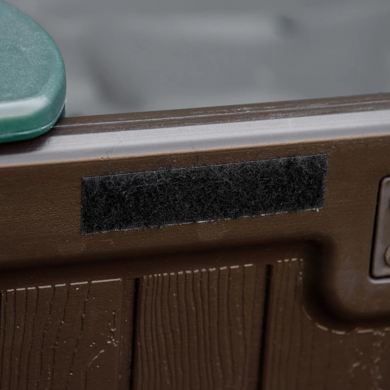 Outsunny DIY Kids Sandbox with Waterproof Oxford Cover, Sand Playset Station with Bottom Fabric Liner, for 3-12 Years Old, Outdoor Indoor Backyard, Brown