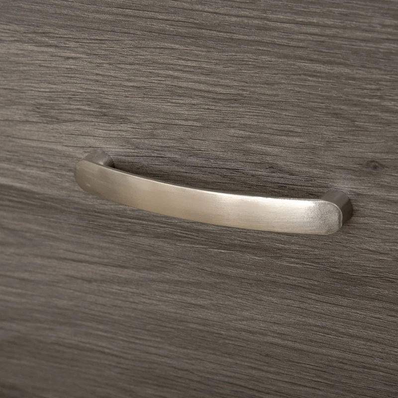 Vinsetto 2 Drawer File Cabinet with Lock, Office Filing Cabinet, Hanging Bar for Letter Size, Home Office, Grey