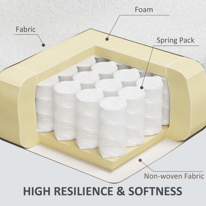 HOMCOM Accent Chair Modern Barrel Armchair with Metal Legs, Cream